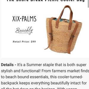 Small picnic backpack with insulated inside